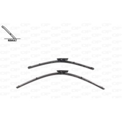 Coppia Spazzole Twin Perfect 26''-19''/660-482MM per Citroen Jumpy-Space Tourer, Nemo e Fiat Fiorino e altri modelli