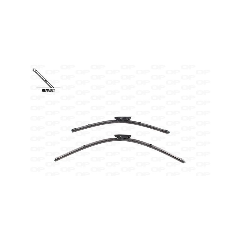 Coppia Spazzole Twin Perfect 26''-19''/660-482MM per Citroen Jumpy-Space Tourer, Nemo e Fiat Fiorino e altri modelli WBT9011.00