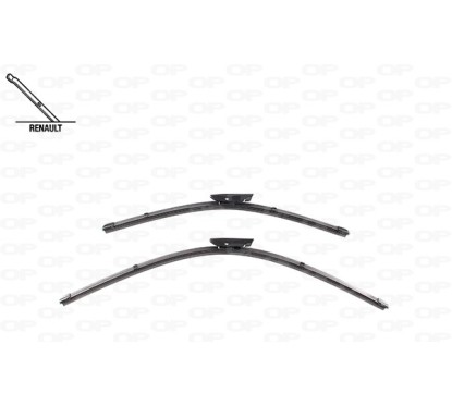 Coppia Spazzole Twin Perfect 26''-19''/660-482MM per Citroen Jumpy-Space Tourer, Nemo e Fiat Fiorino e altri modelli