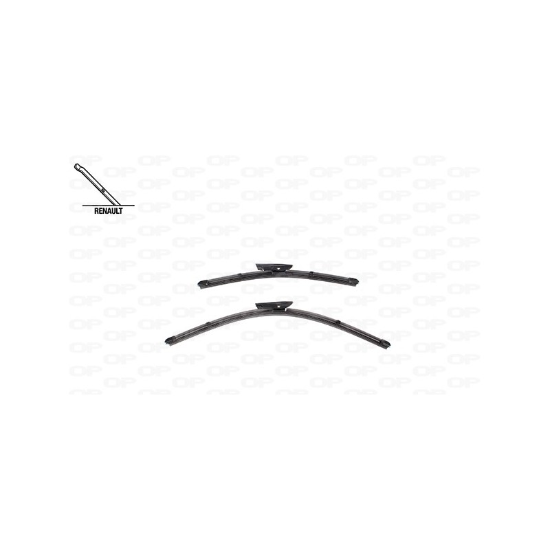 Coppia Spazzole Twin Perfect 20''-14''/508-355MM per Renault Twingo, Smart Forfour e Fortwo WBT9020.00