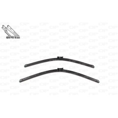 Coppia Spazzole Twin Perfect 24''-21''/609-533MM per Land Rover Evoque e Volkswagen Tiguan WBT9042.00 - 80-WBT9042.00 -