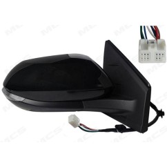 Retrovisore sinistro Elett. Convesso Termico Verniciabile Ribaltabile C/Freccia Led (8 Pin) per Toyota Yaris 334748 -