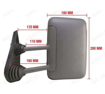 Retrovisore 30465 Est.sinistro Iveco Daily Bra.largo 335030465