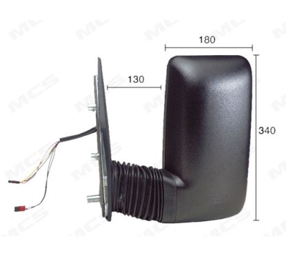 Retrovisore 30568 Elettr.risc. Braccio M per Iveco Daily 335030568