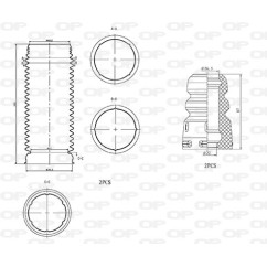 Kit Parapolvere Ammortizzatore DCK5004.04 - 80-DCK5004.04 - 80-DCK5004.04