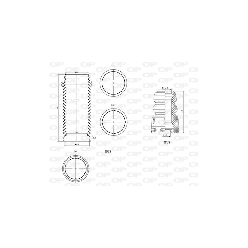 Kit Parapolvere Ammortizzatore DCK5004.04
