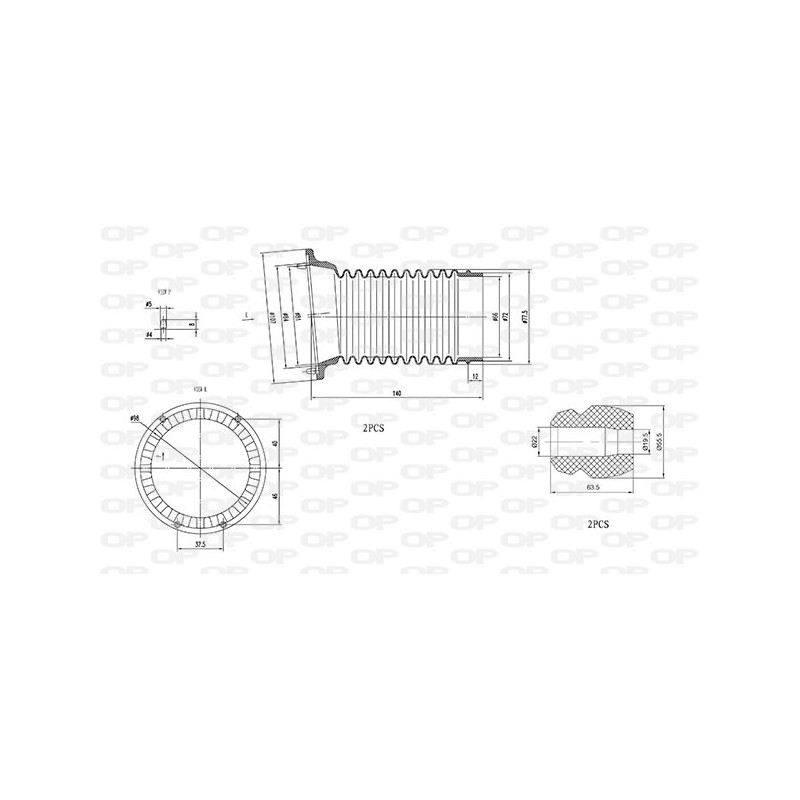 Kit Parapolvere Ammortizzatore DCK5007.04