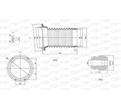 Kit Parapolvere Ammortizzatore DCK5007.04 - 80-DCK5007.04 - 80-DCK5007.04