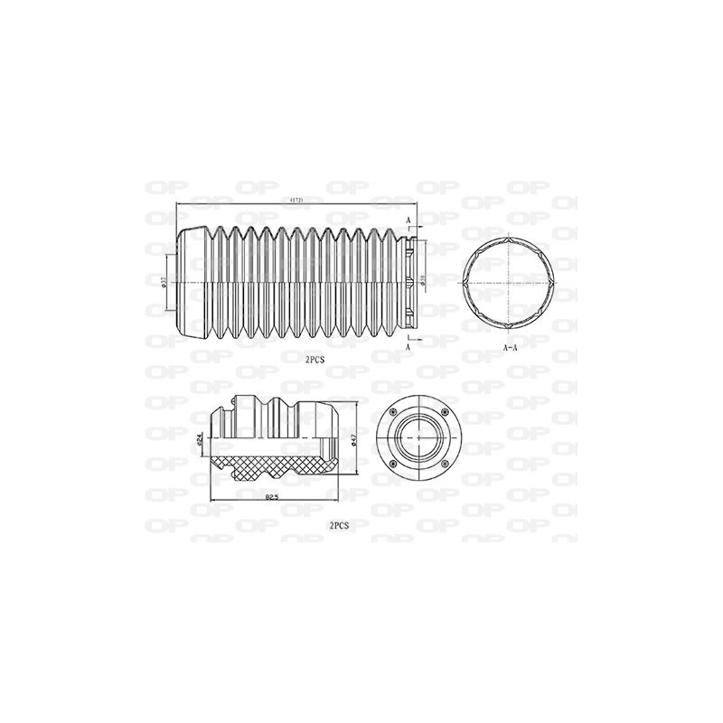 Kit Parapolvere Ammortizzatore DCK5010.04
