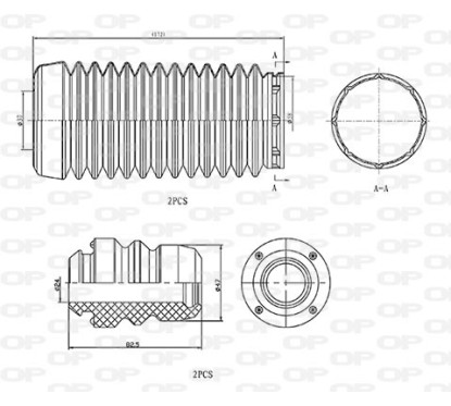 Kit Parapolvere Ammortizzatore DCK5010.04 - 80-DCK5010.04 - 80-DCK5010.04