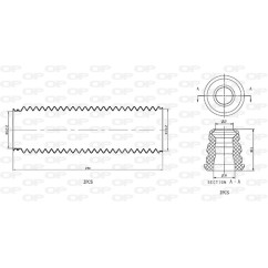 Kit Parapolvere Ammortizzatore DCK5011.04 - 80-DCK5011.04 - 80-DCK5011.04