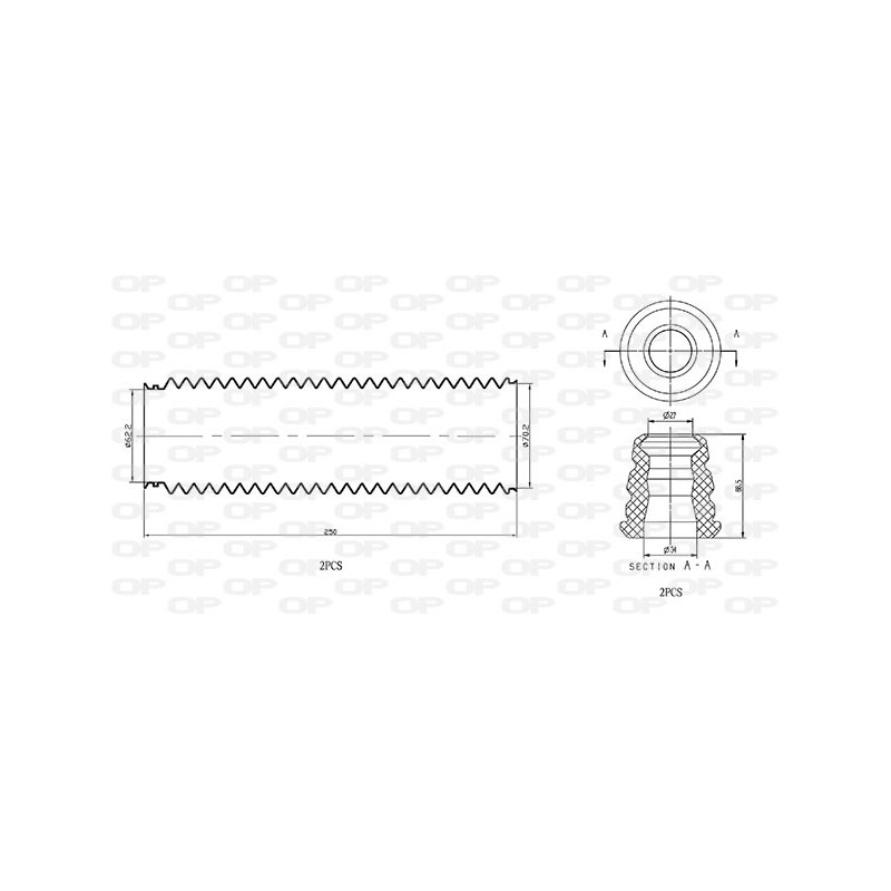 Kit Parapolvere Ammortizzatore DCK5011.04