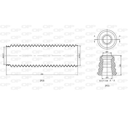 Kit Parapolvere Ammortizzatore DCK5011.04 - 80-DCK5011.04 - 80-DCK5011.04
