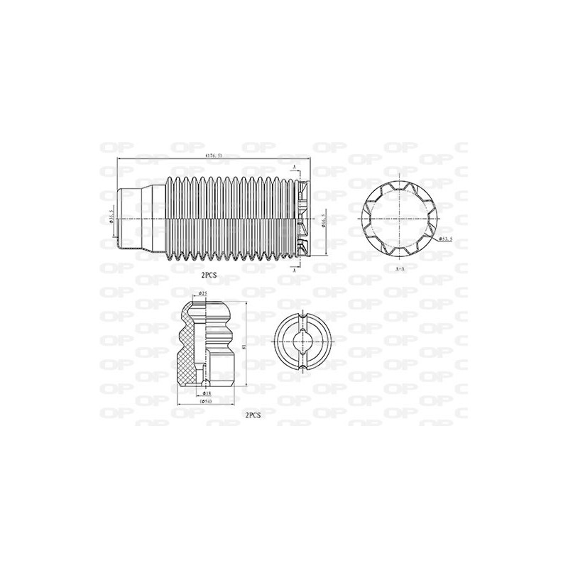 Kit Parapolvere Ammortizzatore DCK5013.04