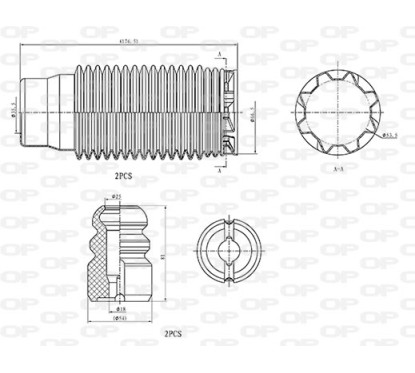 Kit Parapolvere Ammortizzatore DCK5013.04 - 80-DCK5013.04 - 80-DCK5013.04