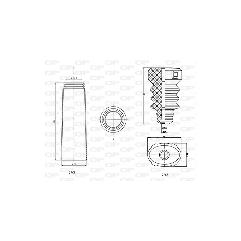 Kit Parapolvere Ammortizzatore DCK5014.04