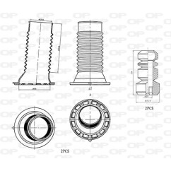 Kit Parapolvere Ammortizzatore DCK5015.04 - 80-DCK5015.04 - 80-DCK5015.04