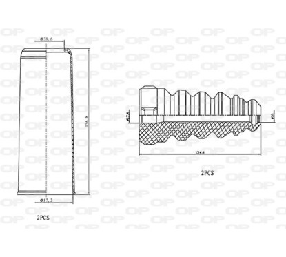 Kit Parapolvere Ammortizzatore DCK5019.04 - 80-DCK5019.04 - 80-DCK5019.04