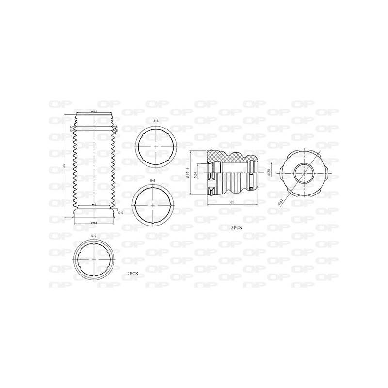 Kit Parapolvere Ammortizzatore DCK5020.04