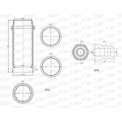 Kit Parapolvere Ammortizzatore DCK5022.04 - 80-DCK5022.04 - 80-DCK5022.04