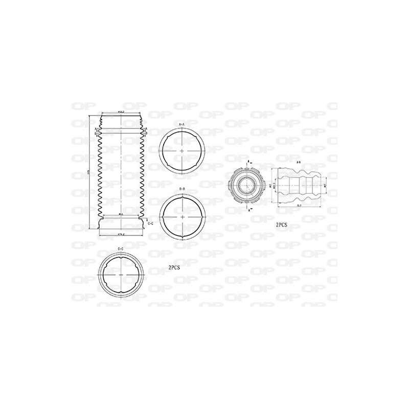 Kit Parapolvere Ammortizzatore DCK5022.04