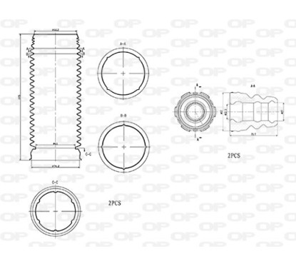 Kit Parapolvere Ammortizzatore DCK5022.04 - 80-DCK5022.04 - 80-DCK5022.04
