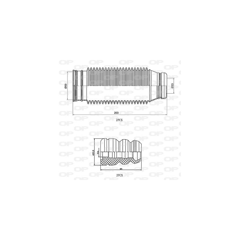 Kit Parapolvere Ammortizzatore DCK5023.04