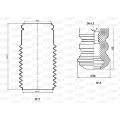 Kit Parapolvere Ammortizzatore DCK5029.04 - 80-DCK5029.04 - 80-DCK5029.04