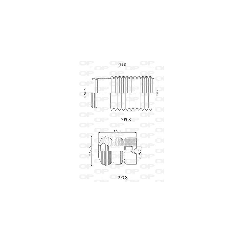 Kit Parapolvere Ammortizzatore DCK5030.04