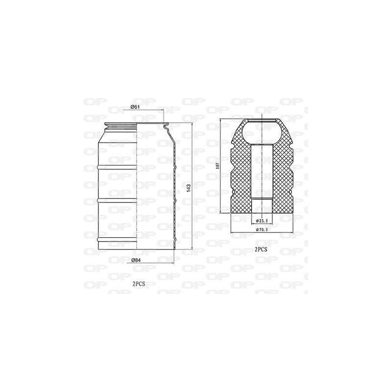 Kit Parapolvere Ammortizzatore DCK5033.04
