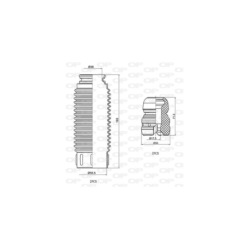 Kit Parapolvere Ammortizzatore DCK5034.04