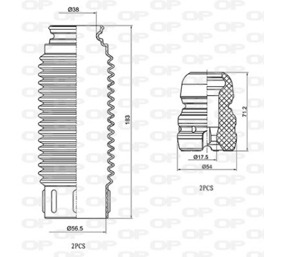 Kit Parapolvere Ammortizzatore DCK5034.04 - 80-DCK5034.04 - 80-DCK5034.04