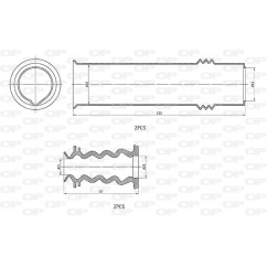Kit Parapolvere Ammortizzatore DCK5035.04 - 80-DCK5035.04 - 80-DCK5035.04