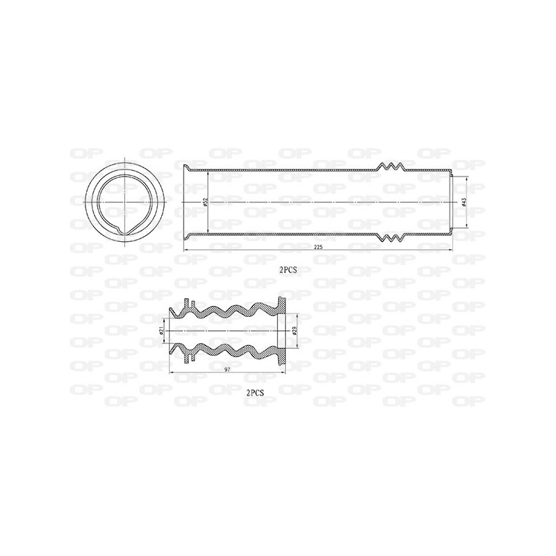 Kit Parapolvere Ammortizzatore DCK5035.04