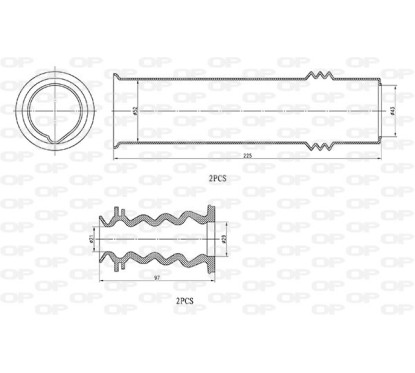 Kit Parapolvere Ammortizzatore DCK5035.04 - 80-DCK5035.04 - 80-DCK5035.04