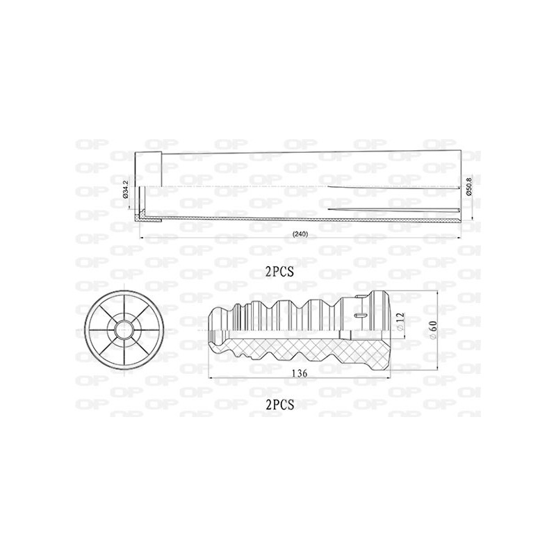 Kit Parapolvere Ammortizzatore DCK5038.04