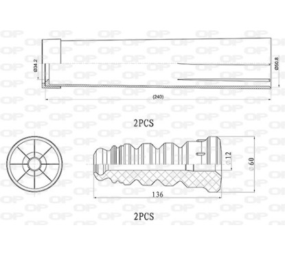 Kit Parapolvere Ammortizzatore DCK5038.04 - 80-DCK5038.04 - 80-DCK5038.04