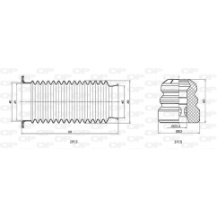 Kit Parapolvere Ammortizzatore DCK5040.04 - 80-DCK5040.04 - 80-DCK5040.04