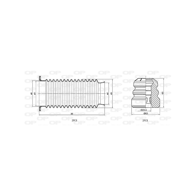 Kit Parapolvere Ammortizzatore DCK5040.04