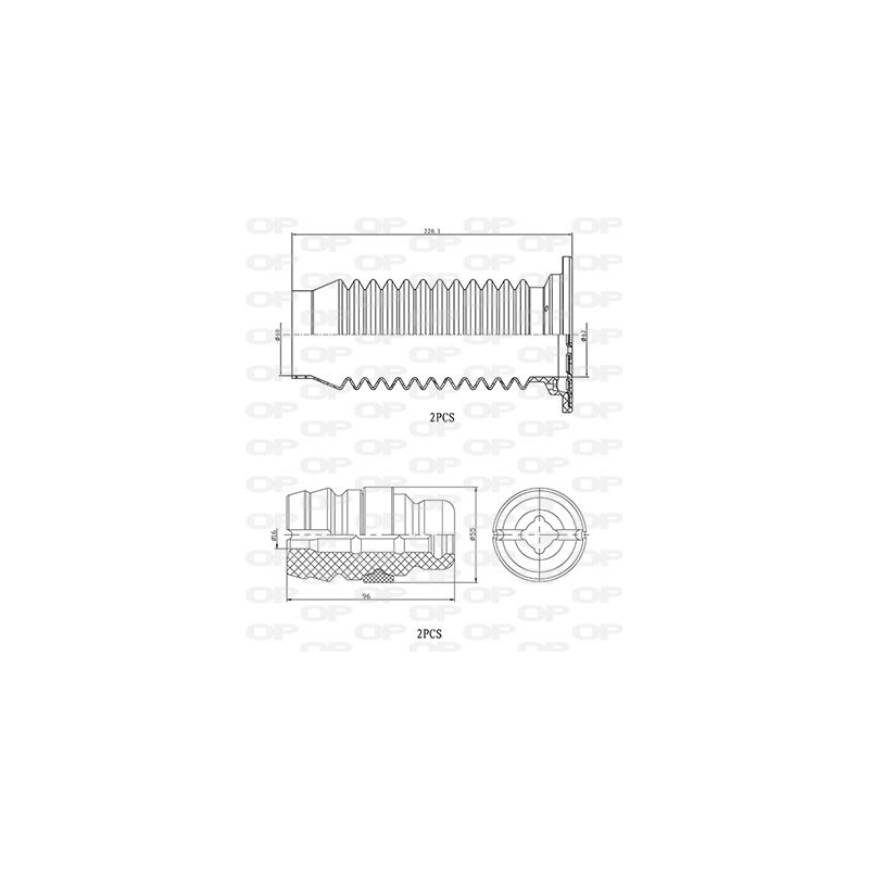 Kit Parapolvere Ammortizzatore DCK5043.04
