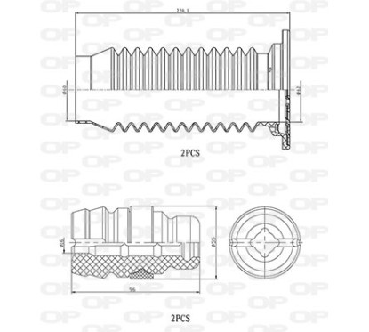 Kit Parapolvere Ammortizzatore DCK5043.04 - 80-DCK5043.04 - 80-DCK5043.04