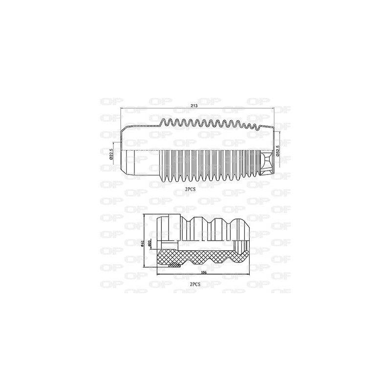 Kit Parapolvere Ammortizzatore DCK5044.04