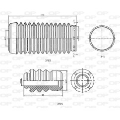 Kit Parapolvere Ammortizzatore DCK5046.04 - 80-DCK5046.04 - 80-DCK5046.04