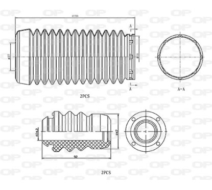 Kit Parapolvere Ammortizzatore DCK5046.04 - 80-DCK5046.04 - 80-DCK5046.04