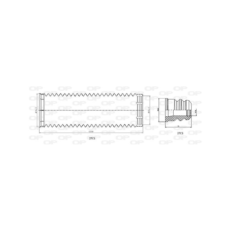 Kit Parapolvere Ammortizzatore DCK5047.04