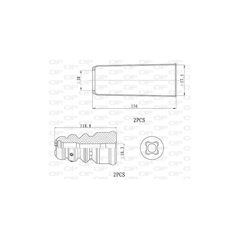 Kit Parapolvere Ammortizzatore DCK5052.04