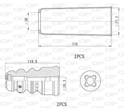 Kit Parapolvere Ammortizzatore DCK5052.04 - 80-DCK5052.04 - 80-DCK5052.04