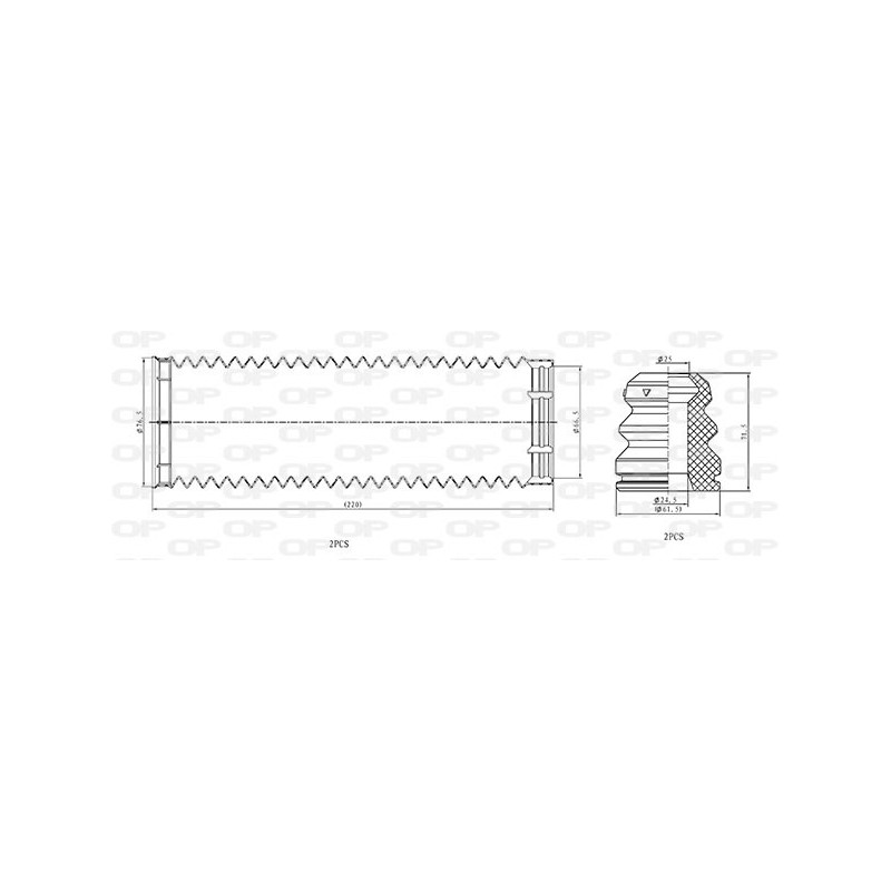 Kit Parapolvere Ammortizzatore DCK5056.04