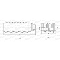 Kit Parapolvere Ammortizzatore DCK5061.04 - 80-DCK5061.04 - 80-DCK5061.04