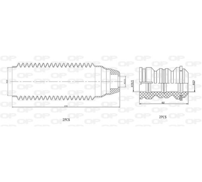 Kit Parapolvere Ammortizzatore DCK5061.04 - 80-DCK5061.04 - 80-DCK5061.04